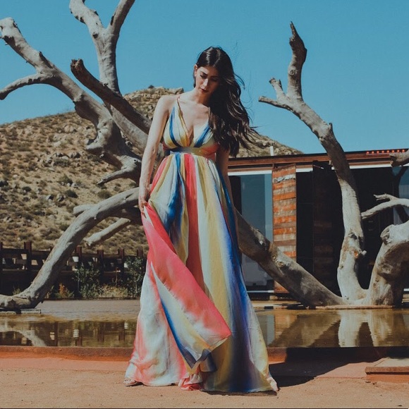 🚨CYBER SALE🚨 Rainbow Vision Rainbow Print Dress - Picture 3 of 7